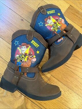 Woody Toy Story Brown Kids Western Boots